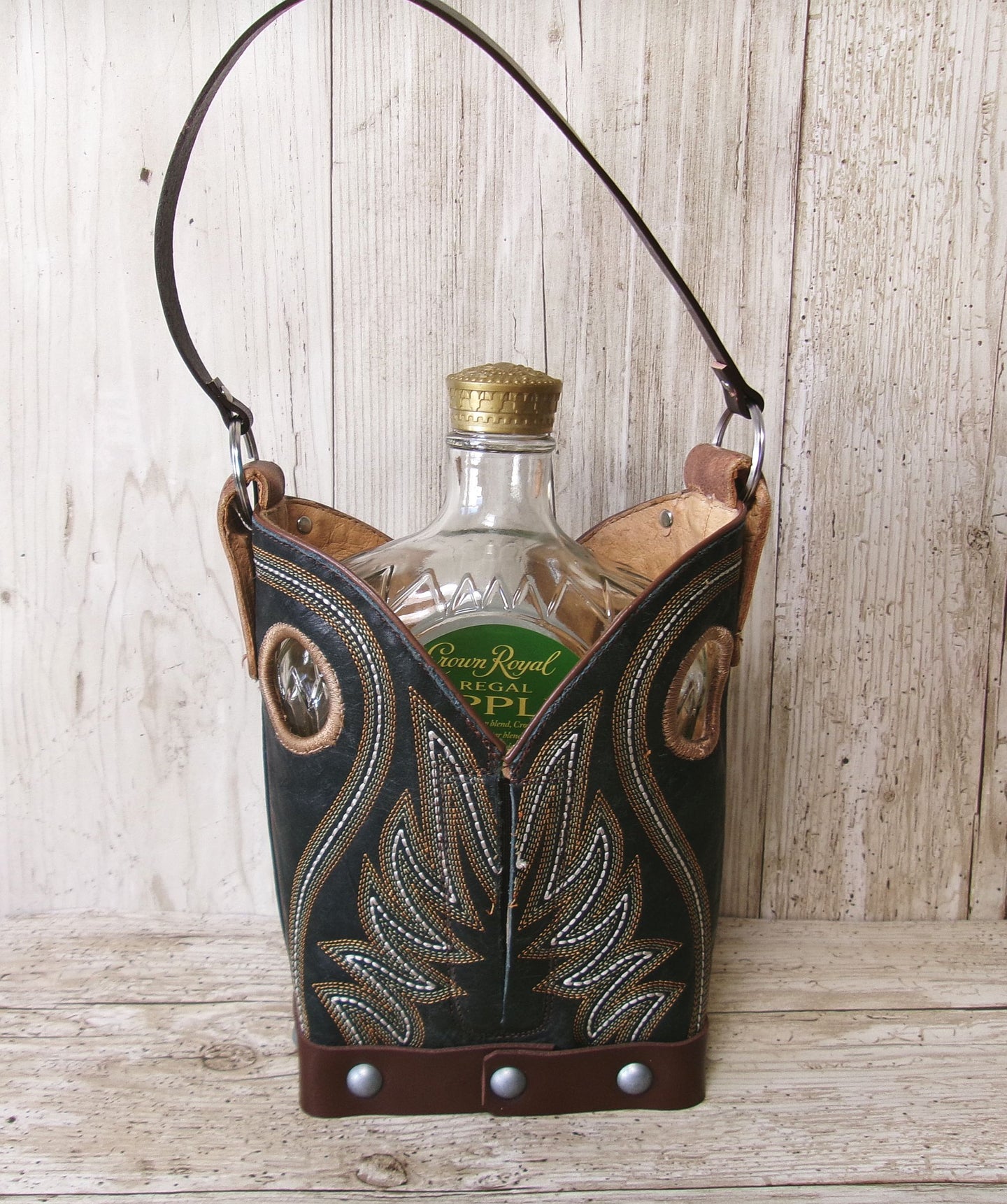 Cowboy Boot Whiskey Tote CR258